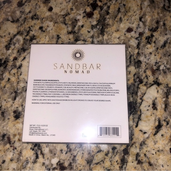 Sandbar Beauty NOMAD Eyeshadow Palette Vegan Cruelty-Free Clean - Picture 3 of 7